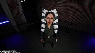 wanna see ahsoka from star wars suck and ride anakin's monster cock in cosplay??