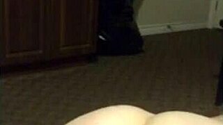 Little Red's Wet Flexible Pussy Fingers To Shaved Cum Peek