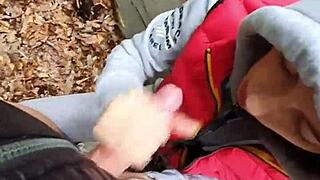 risky public quickie pounding 18yo teen doggystyle outdoors 😈🔥
