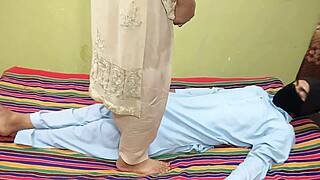 indian bhabhi's hot chut fire quenched by servant's fat lund shoved in her mouth