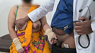 Doctor Grabs Telugu Aunty's Juicy Boobs Checkup!