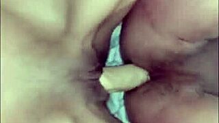 Brunette slut pegs boyfriend's ass with huge dildo gropes tits fucks her g-spot creampie