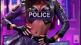 Police Officer Dances in Ai Animation