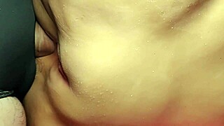 Fat shaved pussy on fuck doll gets double penetrated close up with toys!