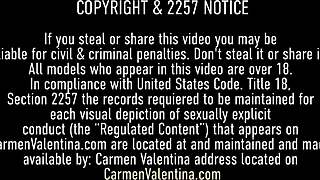 Black Lingerie Carmen Valentina and Kate England Devour Pussy Hungrily