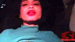 brazilian latina drika muniz sucks cock during car ride then fucks hard in roadside motel