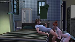 Stepdaughter sneaks dirty fun with stepdad in secretive family hookup