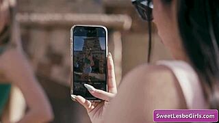 blake blossom and madison wilde's hot teen lesbian kisses get steamy...