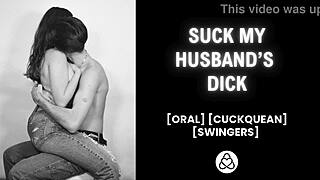 Cuckquean stares as husband pounds wet pussy of another woman in steamy creampie 3some
