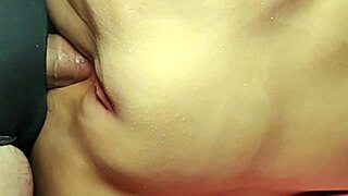 Fat shaved pussy on fuck doll gets double penetrated close up with toys!