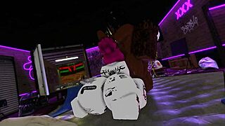 Jane Doe dances in night club deepthroats big black cock rough interracial creampie