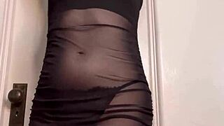 ellie rowyn dances teasing in sheer dress, im so hooked!