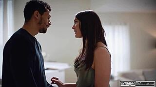 small tits milf feels guilty betraying husband with stepbrother's cock