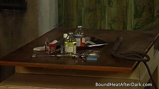 Hot lesbian madame fingers kisses bound submissive slave tits
