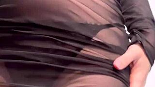 ellie rowyn dances teasing in sheer dress, im so hooked!