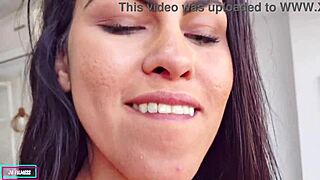 Morena's fat ass bouncing doggy style wet pussy close up?