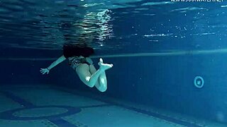 DIANA RIUS' JUICY TITS AND BODY GROPEd UNDERWATER IN BIKINI STRIP