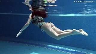 DIANA RIUS' JUICY TITS AND BODY GROPEd UNDERWATER IN BIKINI STRIP