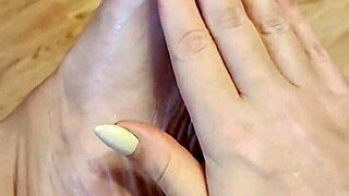 OILED FEET MASSAGE DRIVES FOOT FETISH WILD!
