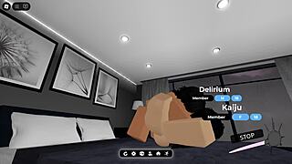 Roblox slut loses virginity doggystyle to friend while boyfriend plays
