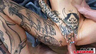 Tattooed Sluts Nova Flame and Nicole Saphire Crave Every Inch of Cock