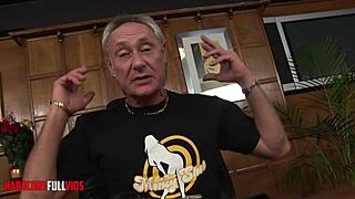Two Old Guys Double Team Busty Blonde's Ass And Pussy Doggy