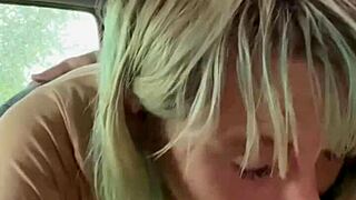i love street hooker deepthroating my cock in backseat swallowing cum