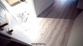 Step Sister Stuck in Washing Machine Takes Rough Creampie Fuck