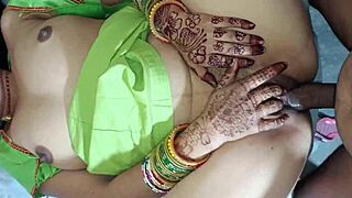 Indian wife Lalita Singh's tight pussy gets bedroom railed by stepbrother