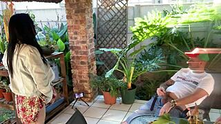 mutual masturbation outdoors with stepsis skirt up closeup doggy style