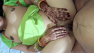 Indian wife Lalita Singh's tight pussy gets bedroom railed by stepbrother