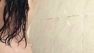 college latina teen caught shower masturbating wet pussy