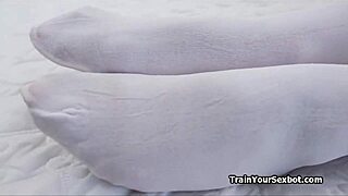 curious couple tag teams female bot for hardcore blowjob threesome