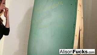 Alison Tyler, why stay after school when you masturbate your wet pussy?