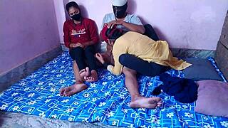 friends gf joins for real homemade threesome desi pussy pounding