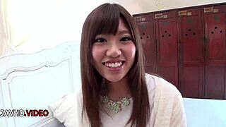Chisa Hoshino asian goddess pounds tight shaved pussy wildly