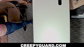 big ass teen skylar kneels sucking lp officer cock after shoplift punishment