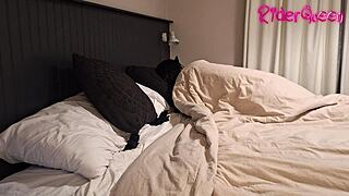 stepmom's big tits and fat ass bounce wildly as i roughly fuck her taboo in bed for cuckold fans