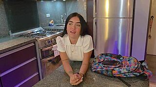 what if your horny petite latina student tattooed ass craves stepbro's creampie in uniform pov?