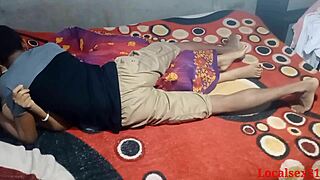 bengali wife in red saree takes hard doggy pounding