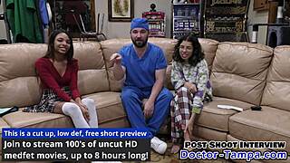 i'm doctor tampa humiliating ebony cheerleader solana in her physical exam speculum spread at doctor-tampa.com
