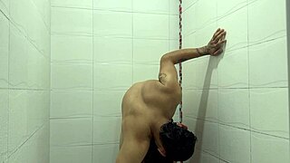 Real Couple Fucks Hard in Shower with Anal Assfucking and Blowjob