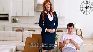 Hey stepson join the mile high club with your redhead stepmom