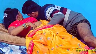 Homemade Indian Aunt and Friend Enjoy Romantic Hardcore Fuck on the Ranch.