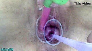 whoa milf lesbians go wild with cervix and urethral dildo insertions 😱🔥
