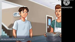 i'm failing school detention in cafeteria with hot teacher summertime saga scene