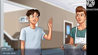 i'm failing school detention in cafeteria with hot teacher summertime saga scene