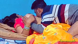 Homemade Indian Aunt and Friend Enjoy Romantic Hardcore Fuck on the Ranch.