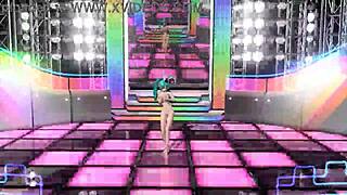 hatsune miku's nude bunny costume reveals big tits ass and pussy fully