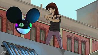 Bob's burgers dancer bridged by deadmau5 lightwave